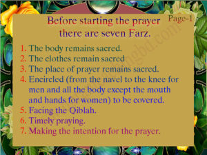 SEVEN FARZ FOR SALAH