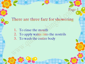 Farz for showering