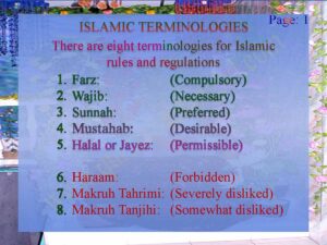 ISLAMIC TERMINOLOGIES