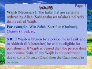 DEFINITION OF WAJIB